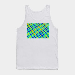 Freaky fluro check Tank Top